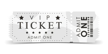 VIP Ticket design template. Vector.