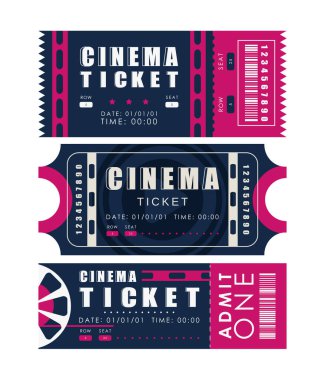 Ticket set. Ready design for your business. Isolated. Vector.