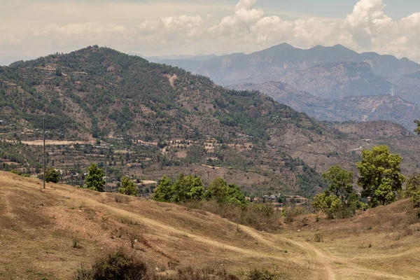 Belle Vue Panoramique Autour Tansen Palpa Népal Depuis Sommet Batase — Photo