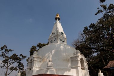 Swayambhunath, Katmandu, Nepal 'de bulunan küçük stupalar.