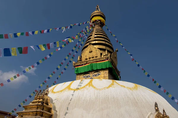 Сваямбхунат Також Відомий Храм Мавпи Розташований Самому Серці Катманду Непал — стокове фото