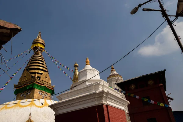 Swayambhunath Ook Bekend Als Monkey Temple Gelegen Het Hart Van — Stockfoto