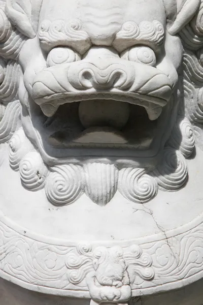 Kínai kő oroszlán — Stock Fotó
