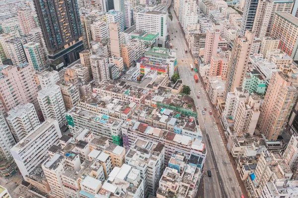 Increíble Vista Aérea Zona Residencial Kowloon Tokwawan Hung Hom Hong —  Fotos de Stock