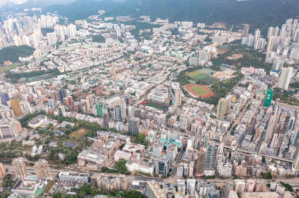 Increíble Vista Aérea Zona Residencial Kowloon Tokwawan Hung Hom Hong —  Fotos de Stock