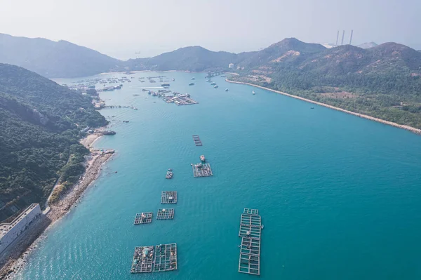 Sitio Pesca Equipo Pesca Barco Pichic Bay Lamma Island Hong — Foto de Stock