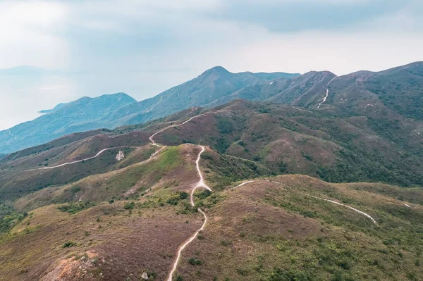 Caminho Incrível Trilha Popular Local Caminhadas Ling Wui Shan Lantau — Fotografia de Stock