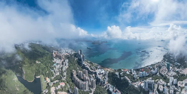 Krásný Letecký Výhled Ostrov Pok Lam Lamma Jižně Hong Kongu — Stock fotografie