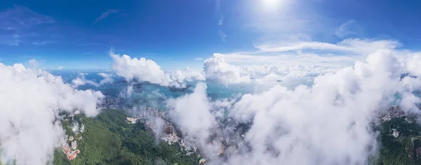Krásný Letecký Výhled Ostrov Pok Lam Lamma Jižně Hong Kongu — Stock fotografie