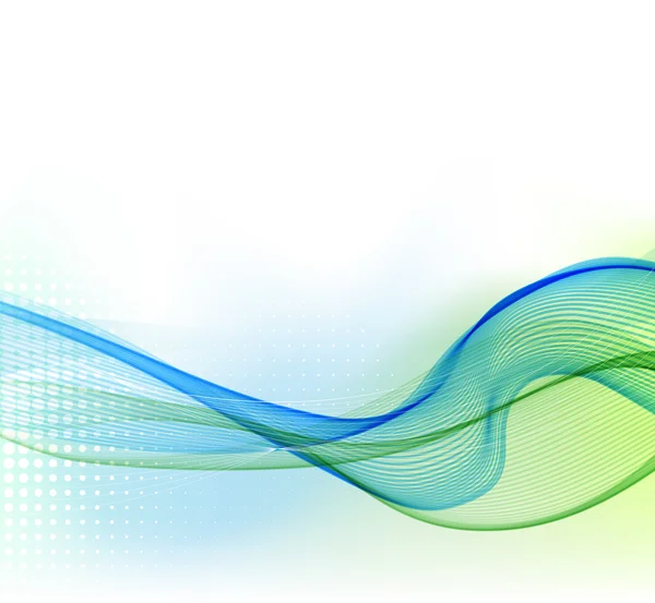 Fond coloré abstrait avec onde de fumée de couleur — Image vectorielle