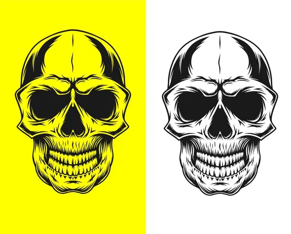 Skull Graphics Vektorový Soubor Upravitelný Soubor Jakékoliv Změny Jsou Možné — Stockový vektor