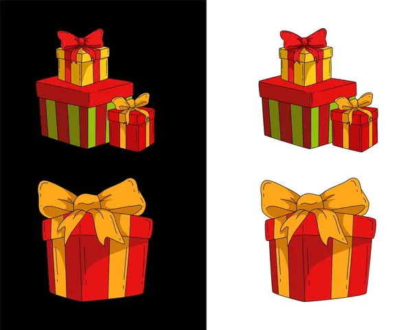 Κιβώτιο Δώρων Διανυσματικό Αρχείο Χριστούγεννα Εικονογράφηση Κουτί Δώρο — Διανυσματικό Αρχείο