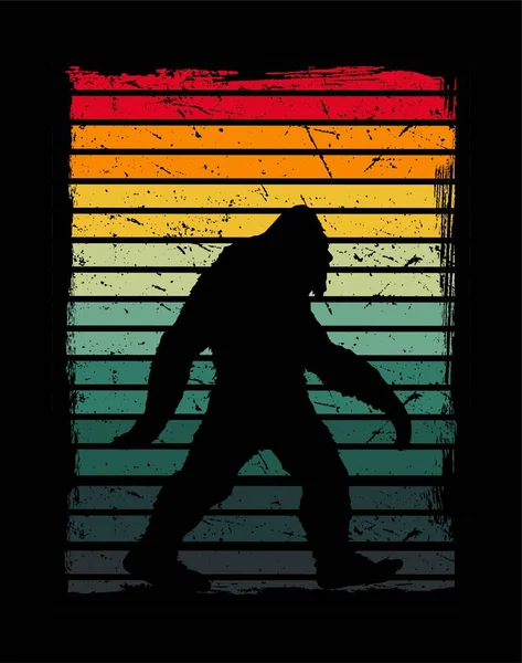 Bigfoot Vector File Kleuren — Stockvector