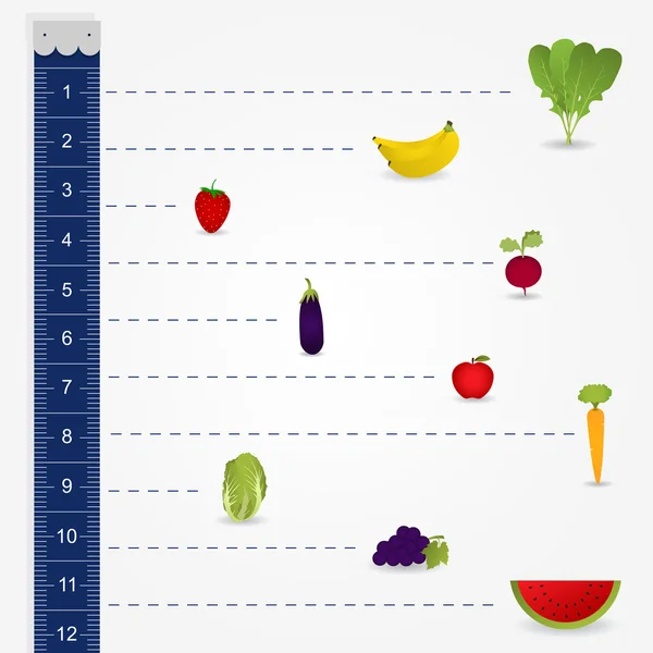 Medición de la dieta — Vector de stock