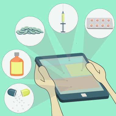 Tablet üzerinde sörf çareleri seçerek