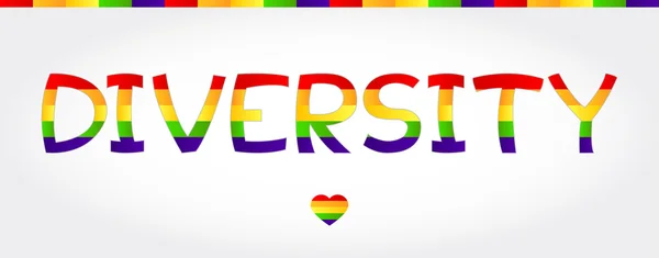 Palabra de diversidad — Vector de stock