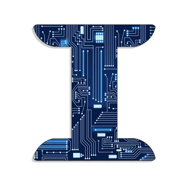 teknolojinin stilize alfabesinden 