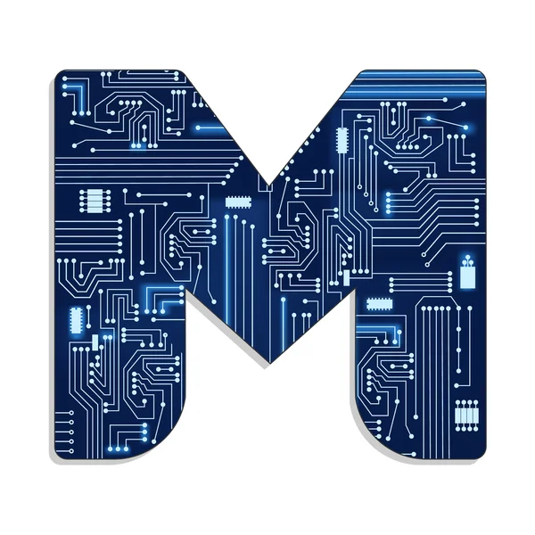 teknolojinin stilize alfabesinden 