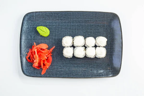 Hidangan Nasional Jepang Diisolasi Dengan Latar Belakang Putih — Stok Foto
