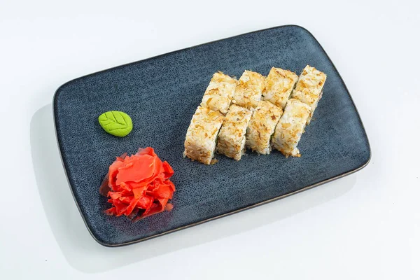 Japon ulusal mutfağı beyaz arka planda izole edilmiş.