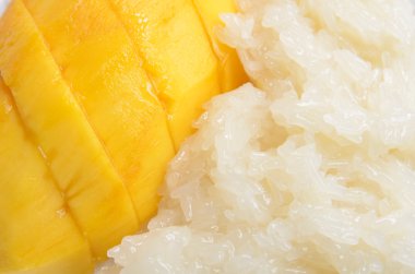 yapışkan pirinç ile mango