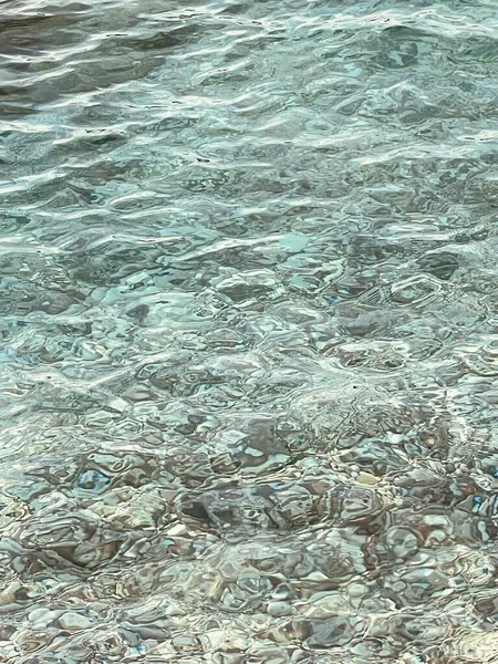 Azul Mar Fundo Textura Água Superfície Mar Espaço Cópia Fundo — Fotografia de Stock