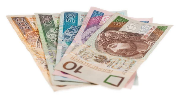 Pieniądze Polski złoty — Zdjęcie stockowe