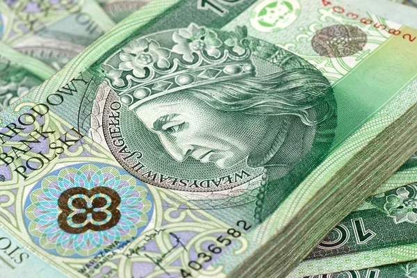 Pieniądze Polski złoty — Zdjęcie stockowe