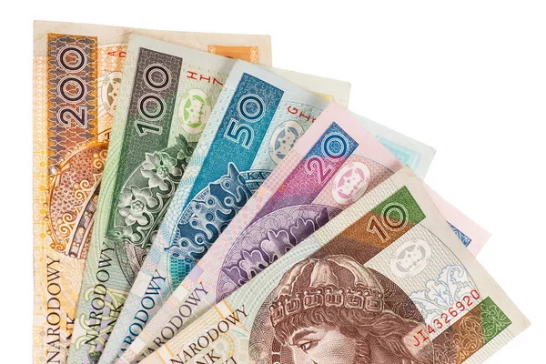 Peníze polský zlotý — Stock fotografie