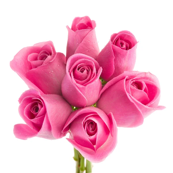 Bir buket pembe gül.