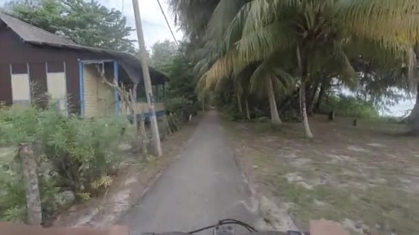 Johor Malezja Czerwca 2022 Pov Widokiem Samochód Jazda Leśnej Drodze — Wideo stockowe