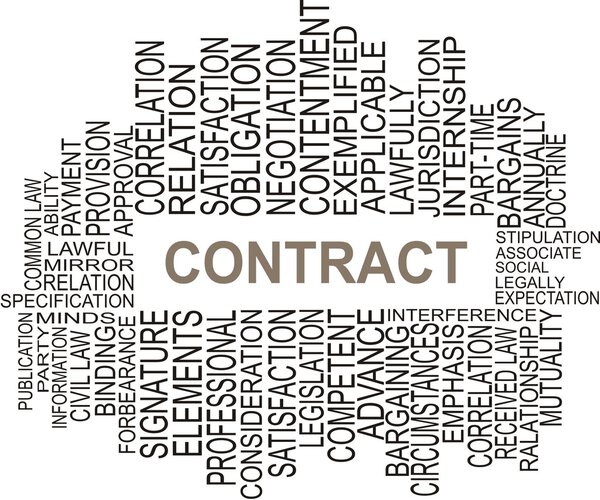 CONTRACT - облако слов
