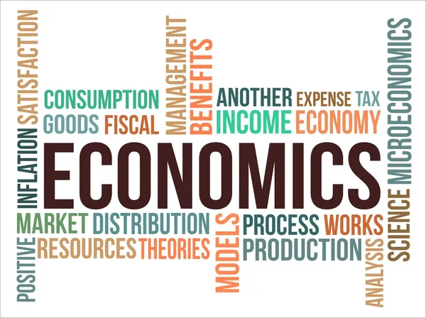 Economie - word cloud — Stockvector