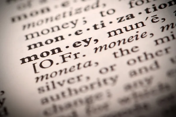 Definição do dinheiro — Fotografia de Stock