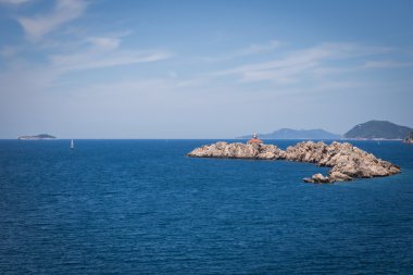 Sahil peyzaj Dalmaçya, Hırvatistan