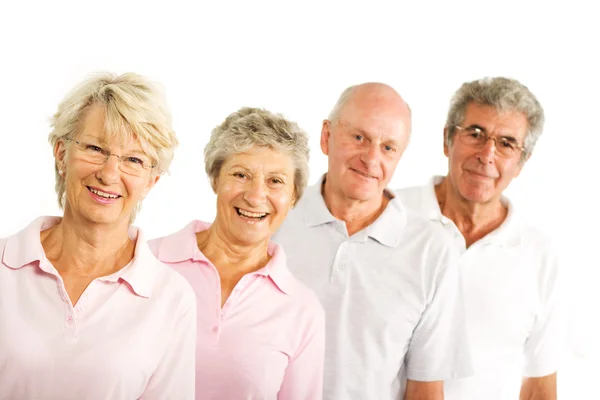 Mature older people in the gym — Stock Photo, Image