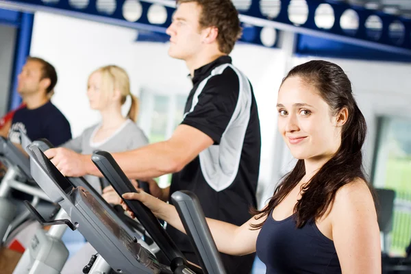 Brunette girl working out Royalty Free Stock Images