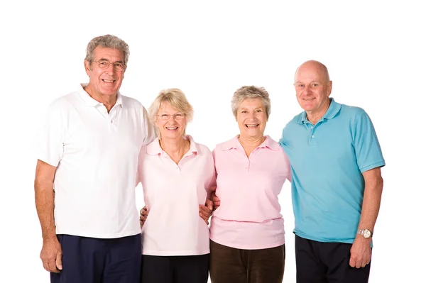 Group of mature exercise friends — Stock Photo, Image