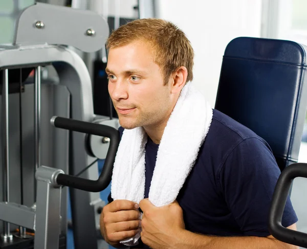 Handsome man working out Stock Photo