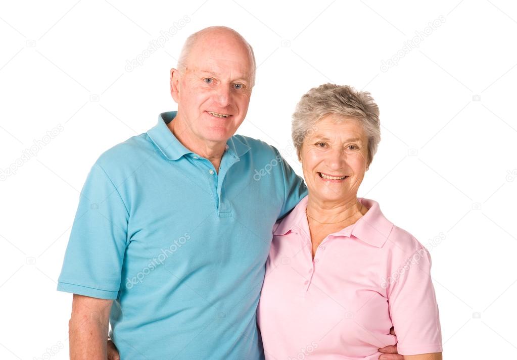 Happy older couple