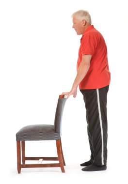 üst düzey emekli adam egzersiz