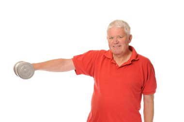 üst düzey emekli adam egzersiz