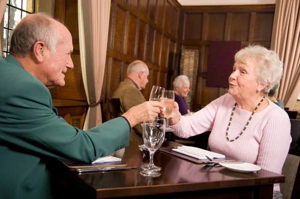 Older people celebration — Stock Photo, Image