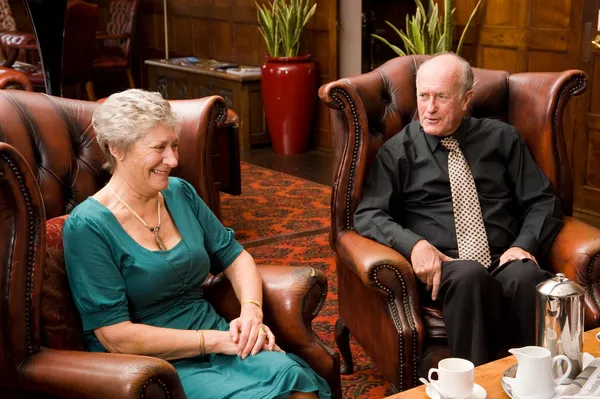 Group of happy older friends — Stock Photo, Image