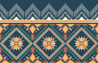 Geometrik etnik model, renksiz doğulu. Kusursuz desen. Kumaş, perde, arkaplan, halı, duvar kağıdı, giysi, ambalaj, Batik, kumaş, Vektör illüstrasyonu için tasarım. kalıp arızası