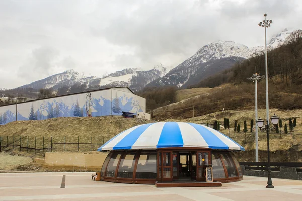 Pavilion at Krasnaya Polyana,Sochi. — Stock Photo, Image