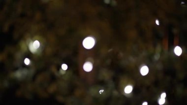 Gece Işığı Dekorasyonunun Odaklanmamış Görünümü