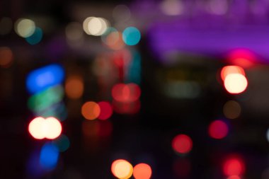 Gece Bokeh Işığının Öntanımlı Resmi