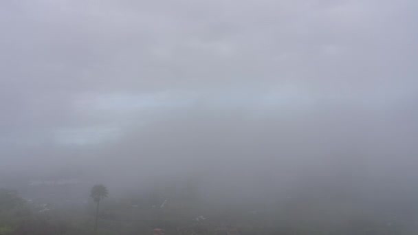 Time Lapse Sea Mist Flow Valley Ochtend — Stockvideo