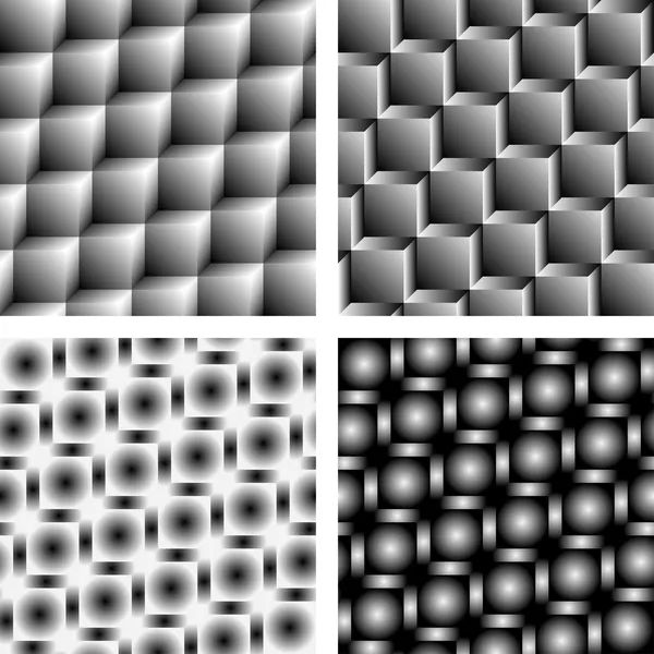 yinelenen desen: perspektif içinde metalik küpleri